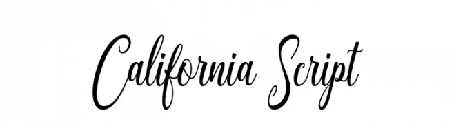 California Script  Frei Schriftart Herunterladen