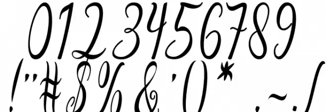 California Script Font OTHER CHARS