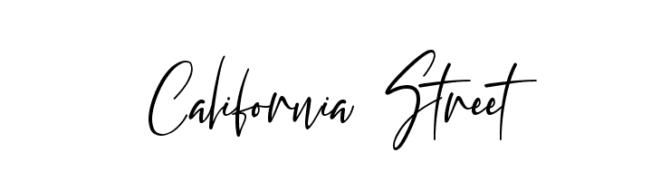 California Street  नि: शुल्क फ़ॉन्ट्स डाउनलोड