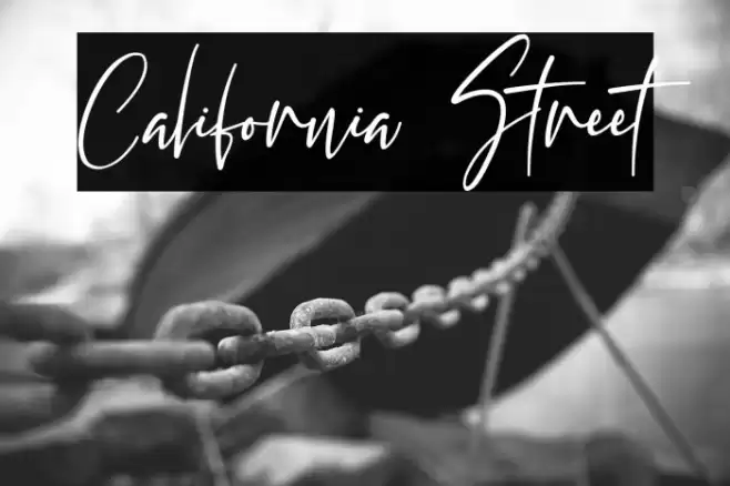 California Street Font examples