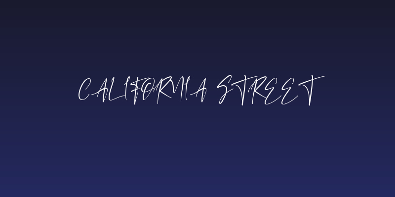 California Street Social Header