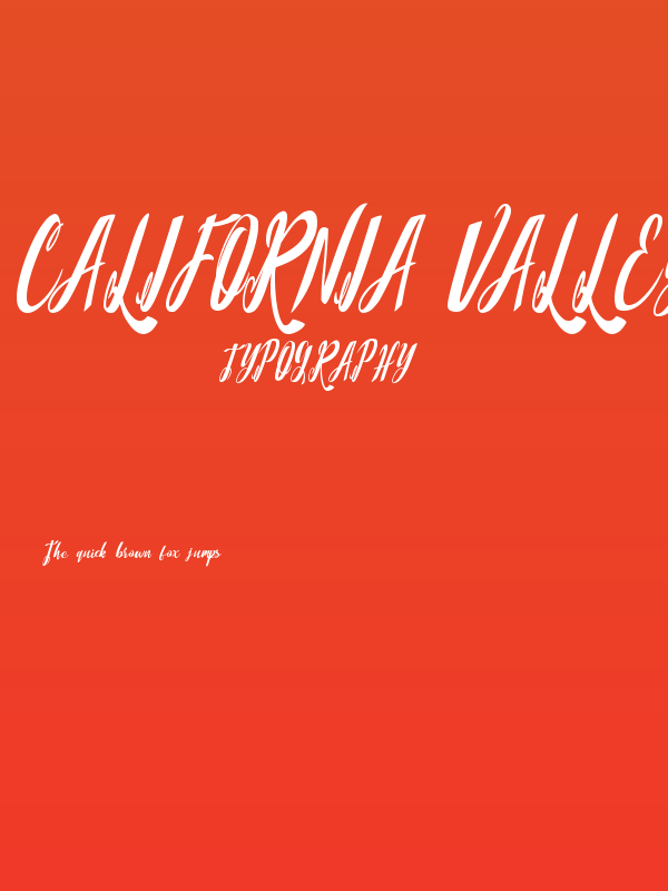 California Valley Poster