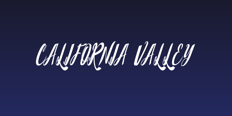 California Valley Social Header