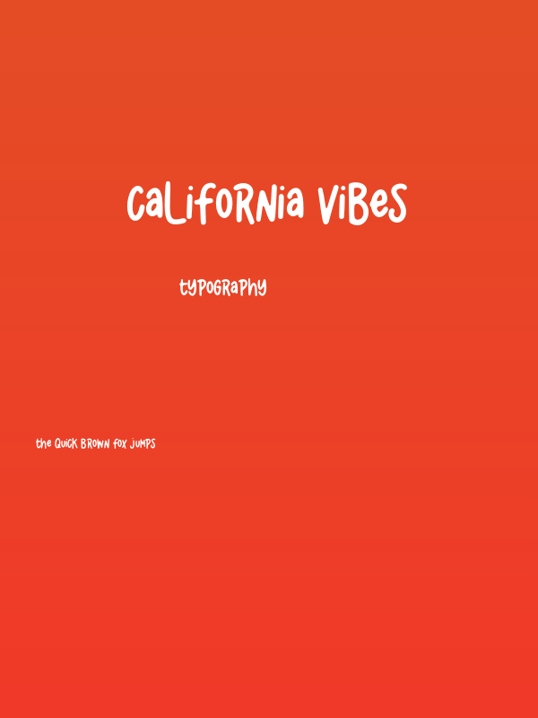 California Vibes Poster