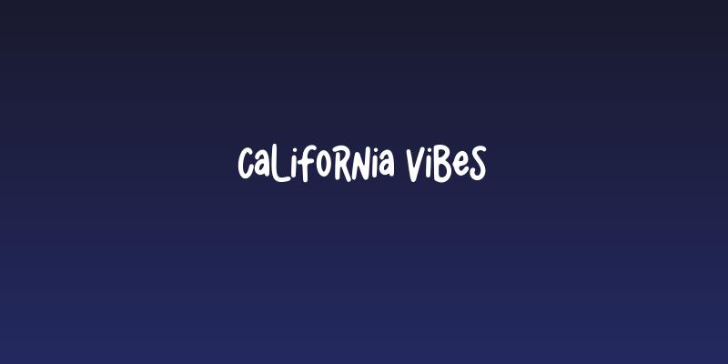 California Vibes Social Header