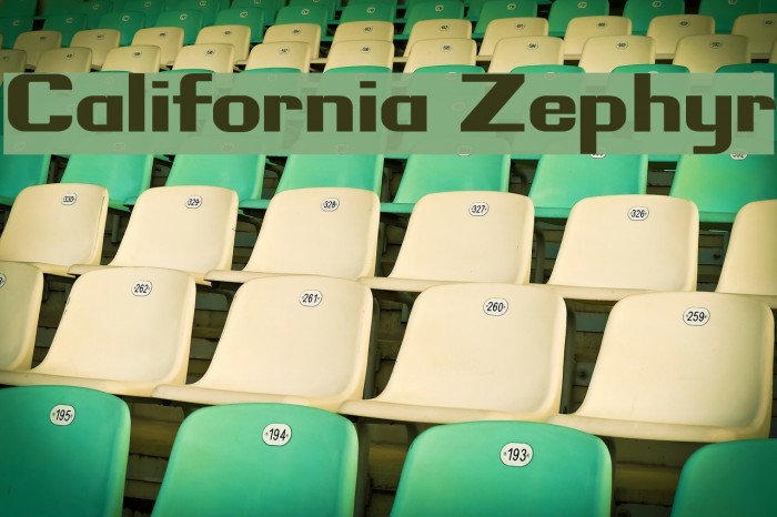 California Zephyr Example 1