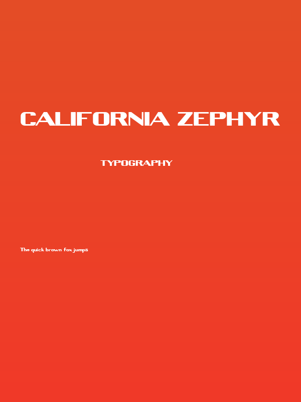 California Zephyr Poster