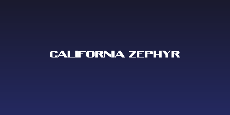 California Zephyr Social Header