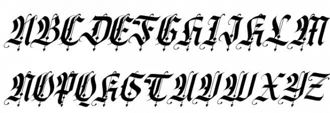 California sun Italic フォント 大文字