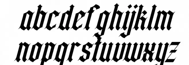 California sun Italic Caratteri MINUSCOLO