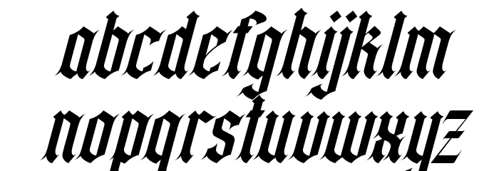 California sun Italic Font LOWERCASE
