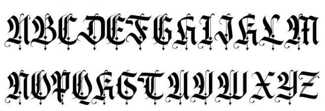 California sun Font UPPERCASE