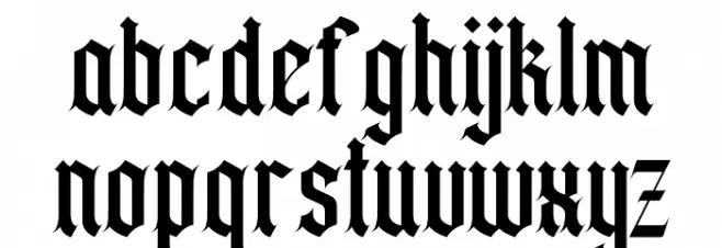 California sun Caratteri MINUSCOLO