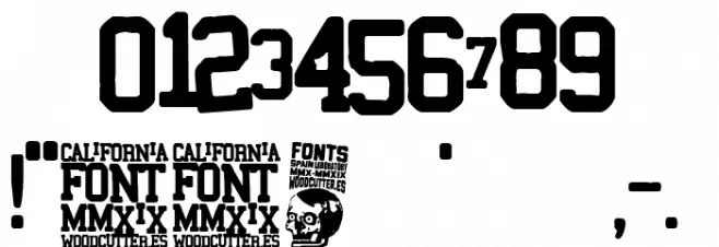 California Font OTHER CHARS