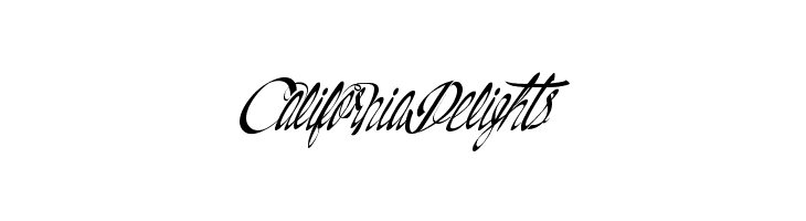 CaliforniaDelights Font