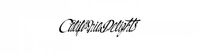 CaliforniaDelights  Frei Schriftart Herunterladen