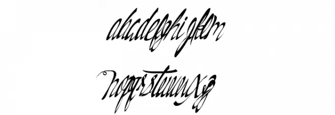 CaliforniaDelights Caratteri MINUSCOLO