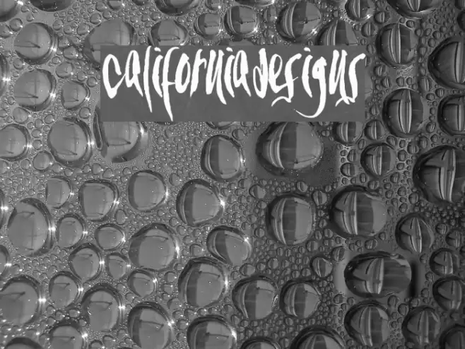 CaliforniaDesigns Fonte examples