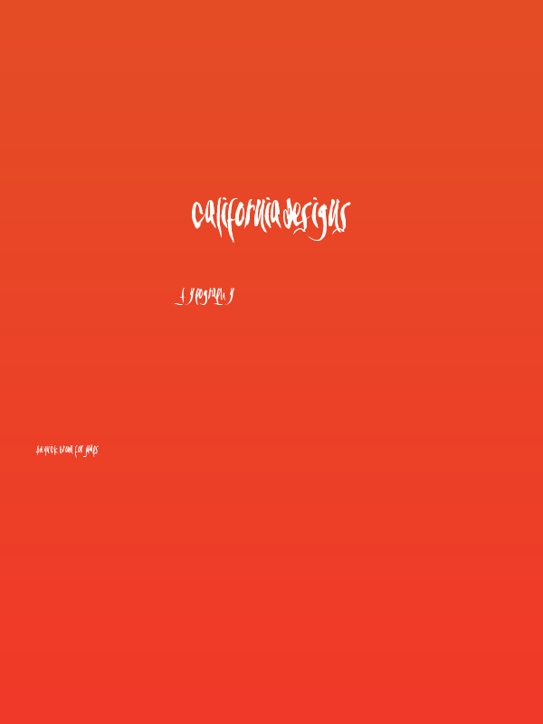 CaliforniaDesigns Poster