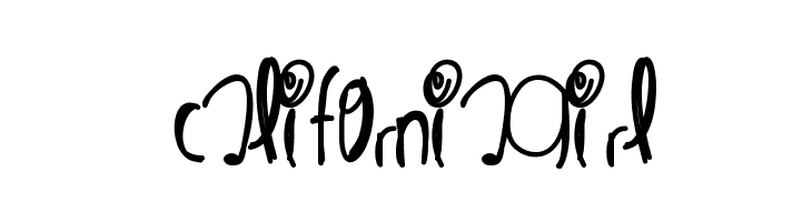 CaliforniaGirl  font caratteri gratis