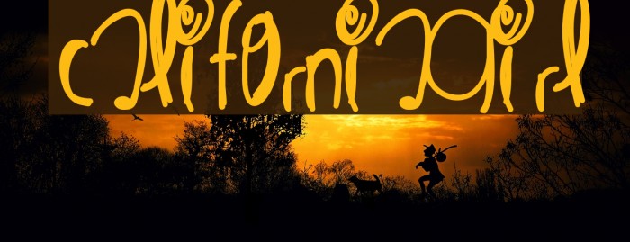 CaliforniaGirl Font examples