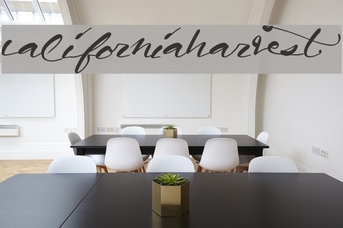 CaliforniaHarvest Font examples