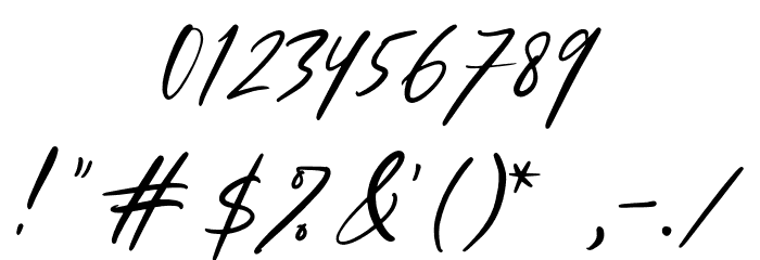CaliforniaQuotesDEMO Font OTHER CHARS