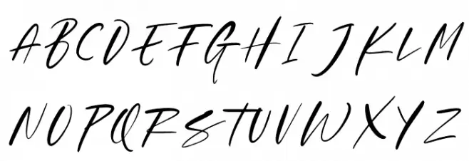 CaliforniaQuotesDEMO Font Litere mari