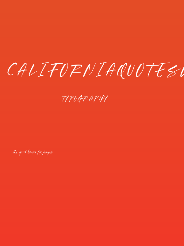 CaliforniaQuotesDEMO Poster