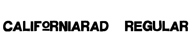CaliforniaRad-Regular Font