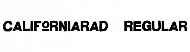 CaliforniaRad-Regular  Frei Schriftart Herunterladen