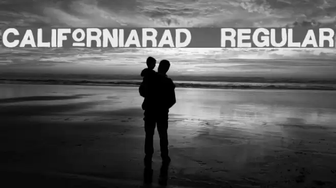 CaliforniaRad-Regular Font examples
