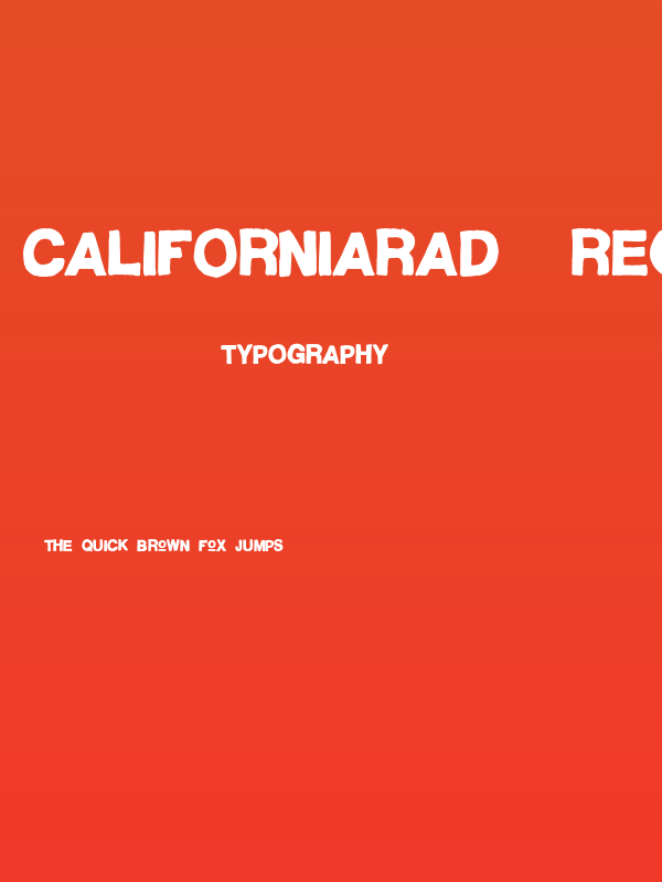 CaliforniaRad-Regular Poster