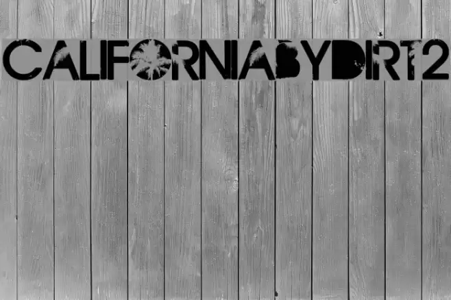 CaliforniabyDirt2 Font examples