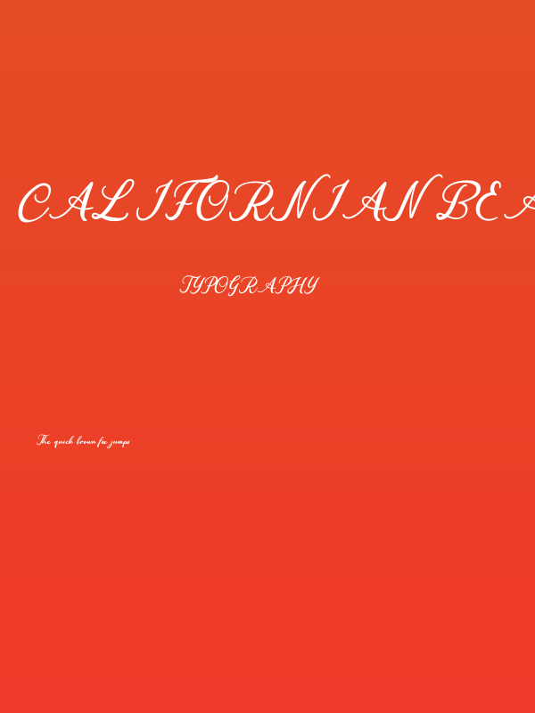 Californian Beach Poster