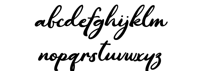 Californian Beach Font LOWERCASE