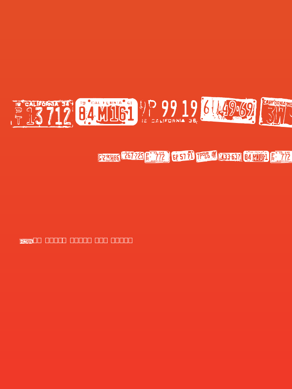 Californian cars Poster