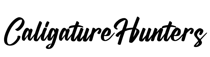 Caligature Hunters  नि: शुल्क फ़ॉन्ट्स डाउनलोड