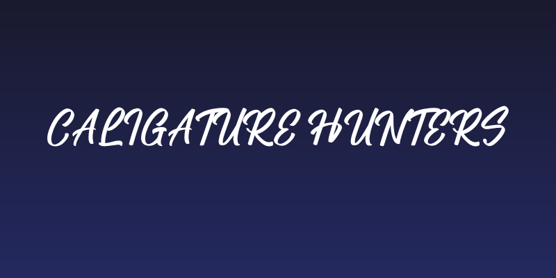 Caligature Hunters Social Header