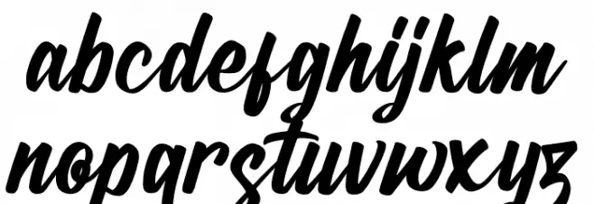 Caligature Hunters 字体 小写