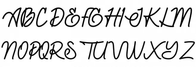 Caligendings Schriftart Groß