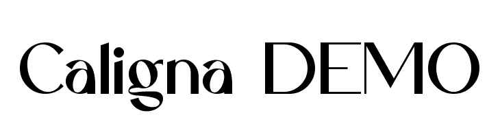 Caligna DEMO  नि: शुल्क फ़ॉन्ट्स डाउनलोड