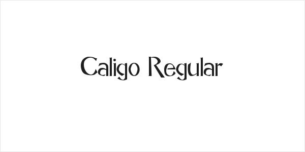 Caligo Regular Logo