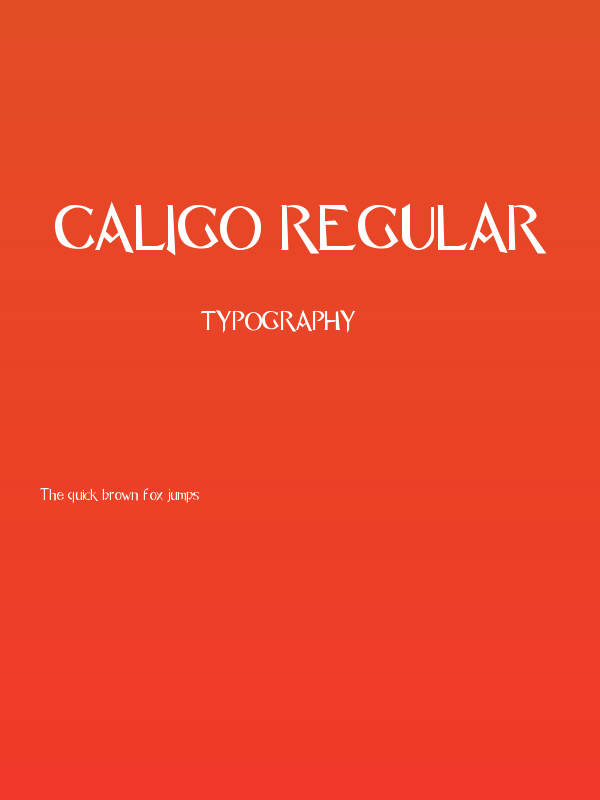 Caligo Regular Poster