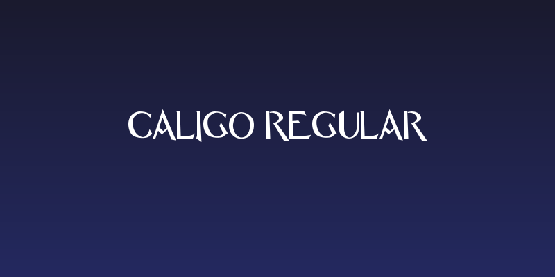 Caligo Regular Social Header