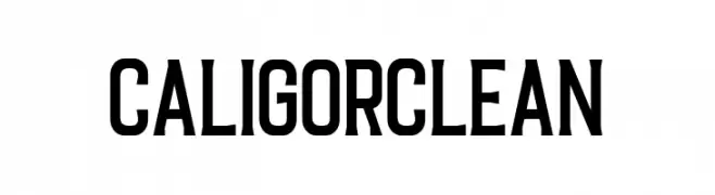 CaligorClean  font caratteri gratis