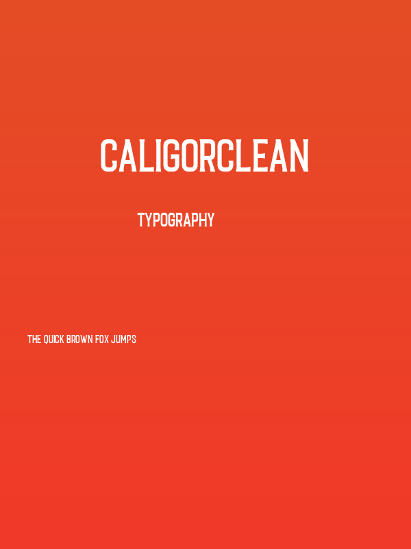CaligorClean Poster