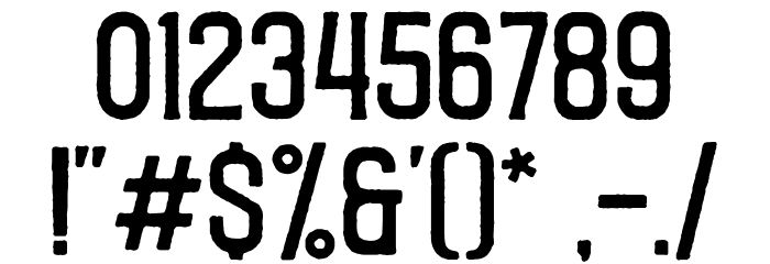 CaligorEdge Font OTHER CHARS
