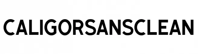 CaligorSansClean  Frei Schriftart Herunterladen