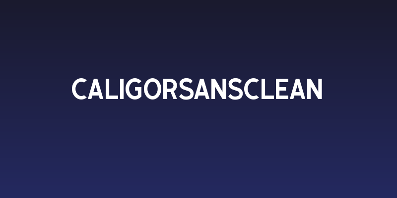 CaligorSansClean Social Header